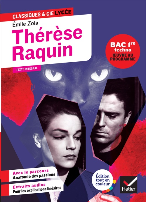ebook cover of Thérèse Raquin (oeuvre au programme Bac 2027, 1re techno), by Emile Zola