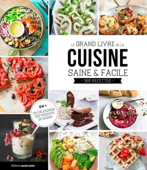 Couverture ebook de Grand livre cuisine saine et facile , de Collectif