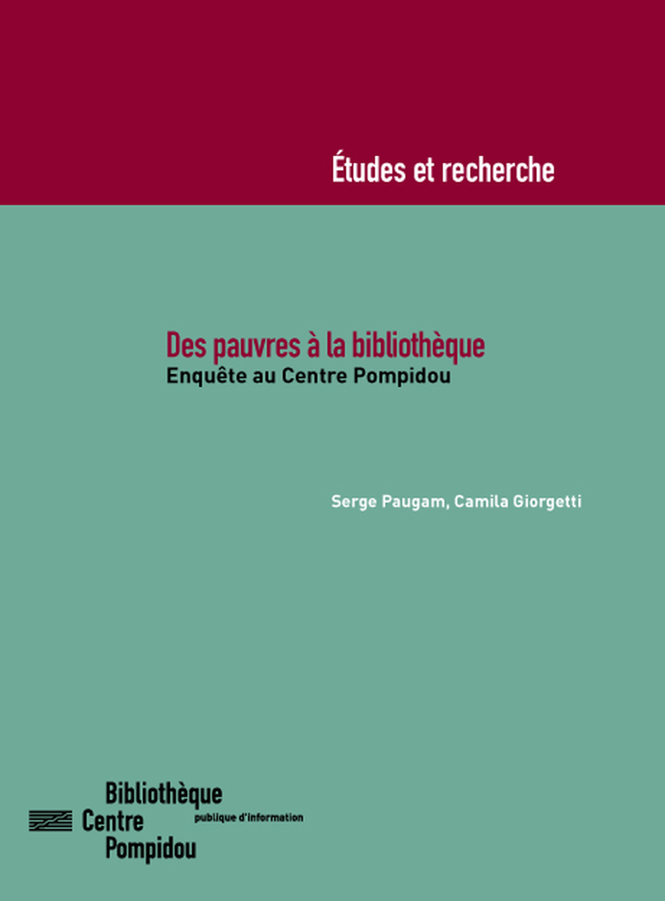 Couverture ebook de Des pauvres à la bibliothèque, de Caila Giorgetti, Serge Paugam