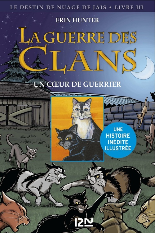 ebook cover of La guerre des clans - BD : Le Destin de Nuage de Jais - Tome 3 Un coeur de guerrier, by Erin Hunter, James L. Barry
