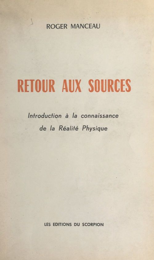 Couverture ebook de Retour aux sources, de Roger Manceau