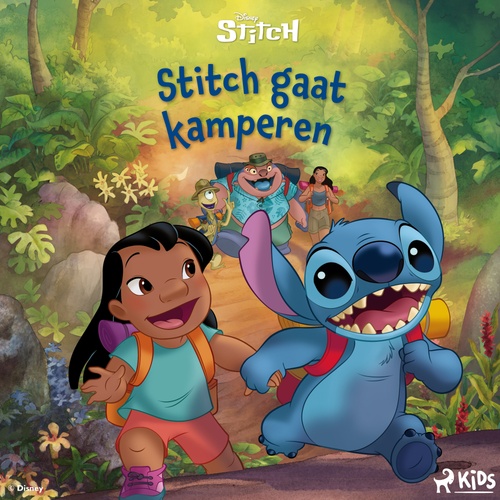 audiobook cover of Stitch gaat kamperen, by Disney