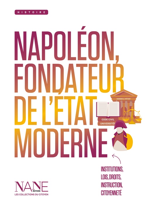 Couverture ebook de Napoléon, fondateur de l'État moderne, de Thierry Lentz, Agathe Poirot Bourdain