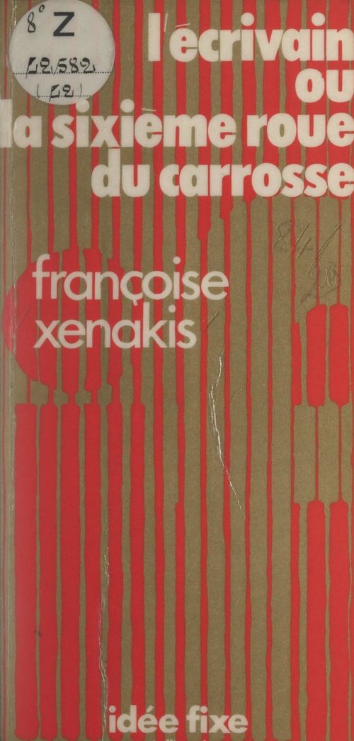 ebook cover of L'écrivain, by Françoise Xenakis