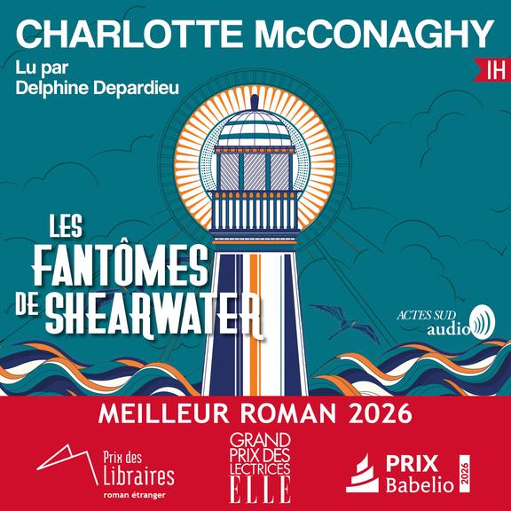 audiobook cover of Les Fantômes de Shearwater, by Charlotte Mcconaghy
