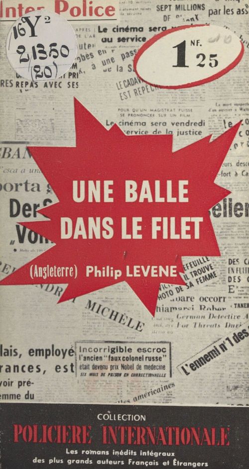 ebook cover of Une balle dans le filet, by Philip Levene