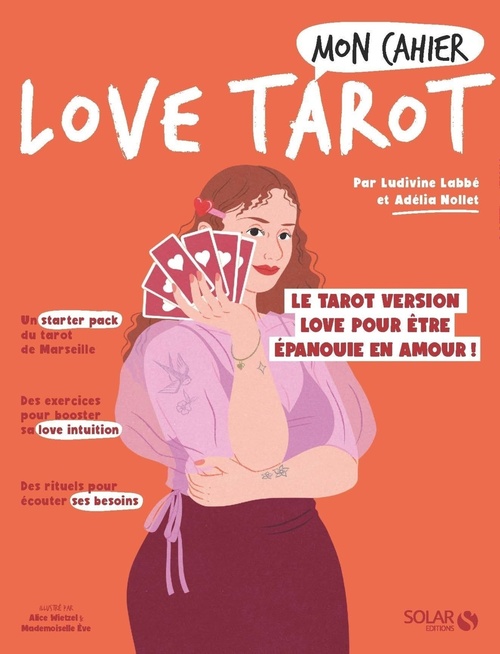 ebook cover of Mon cahier Love tarot, by Ludivine Labbé, Adélia Nollet