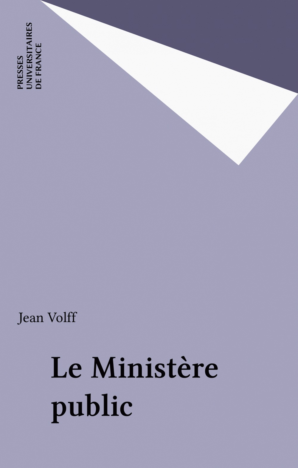 ebook cover of Le Ministère public, by Jan erik Vold
