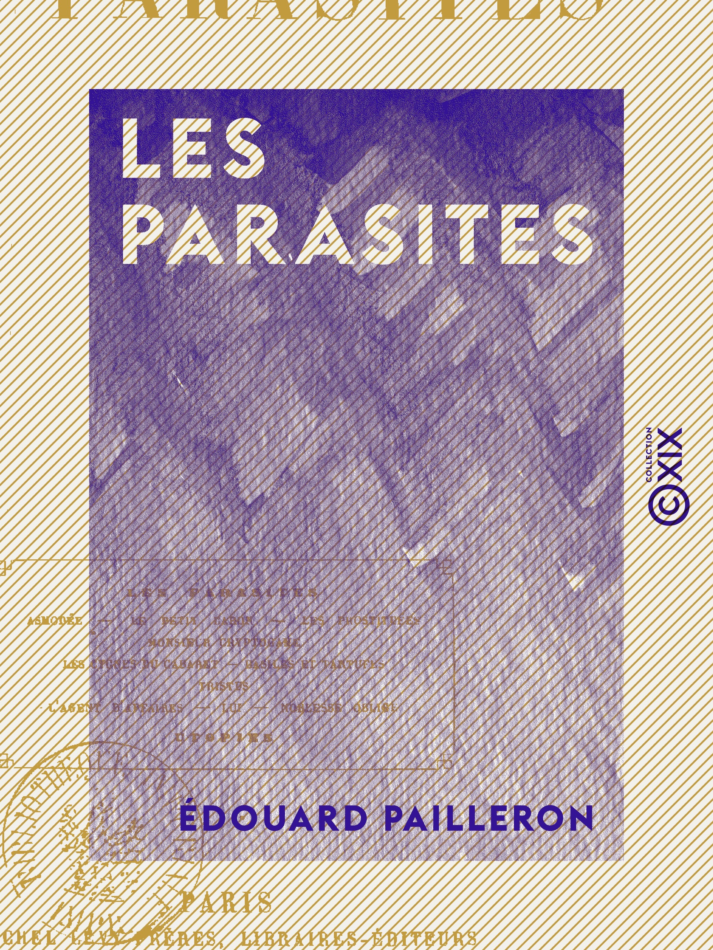 Couverture ebook de Les Parasites, de Edouard Pailleron