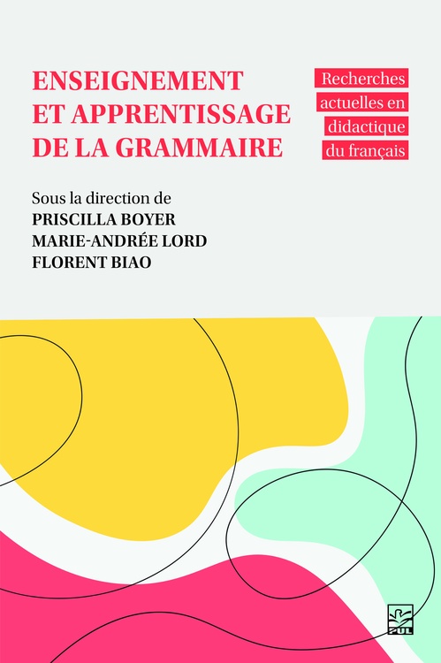 Couverture ebook de Enseignement et apprentissage de la grammaire, de