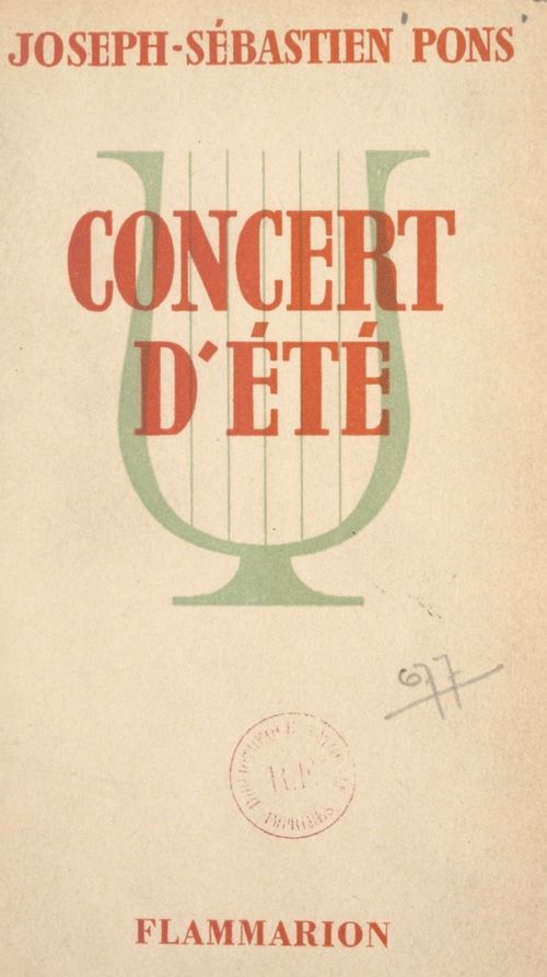 Couverture ebook de Concert d'été, de Joseph-Sebastien Pons