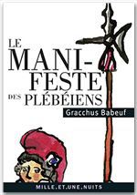 Couverture ebook de Le Manifeste des Plébéiens, de Gracchus Babeuf