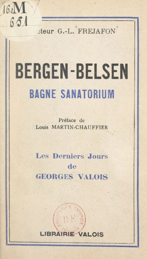 Couverture ebook de Bergen-Belsen, de Georges-Louis Frejafon