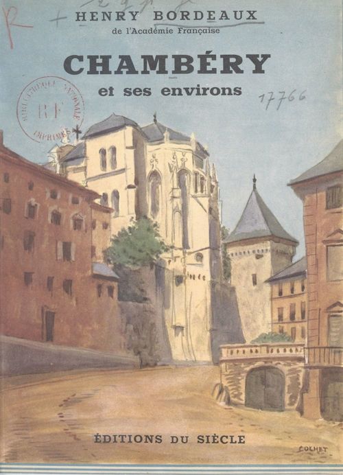 Couverture ebook de Chambéry et ses environs..., de Henry Bordeaux