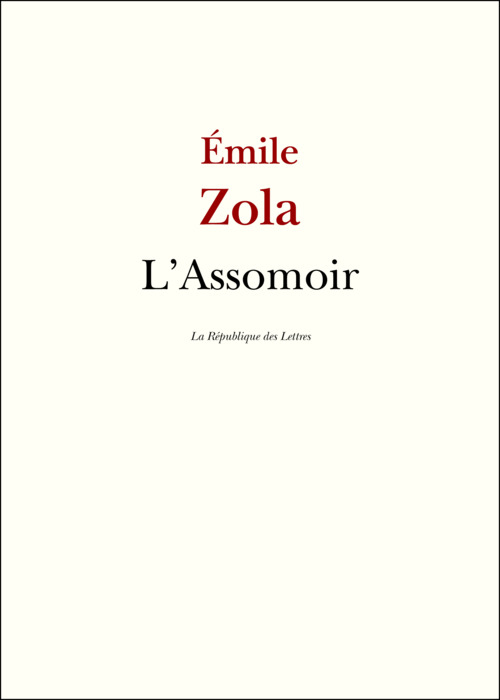 ebook cover of L'Assomoir, by Émile Zola