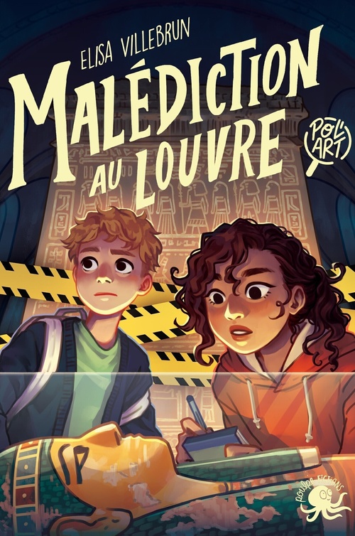 Couverture ebook de Pol'art - Malédiction au Louvre !, de Elisa Villebrun, Laure Ngo