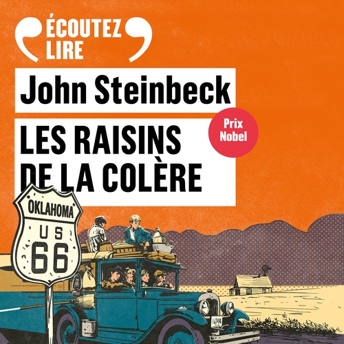 audiobook cover of Les Raisins de la colère, by John Steinbeck