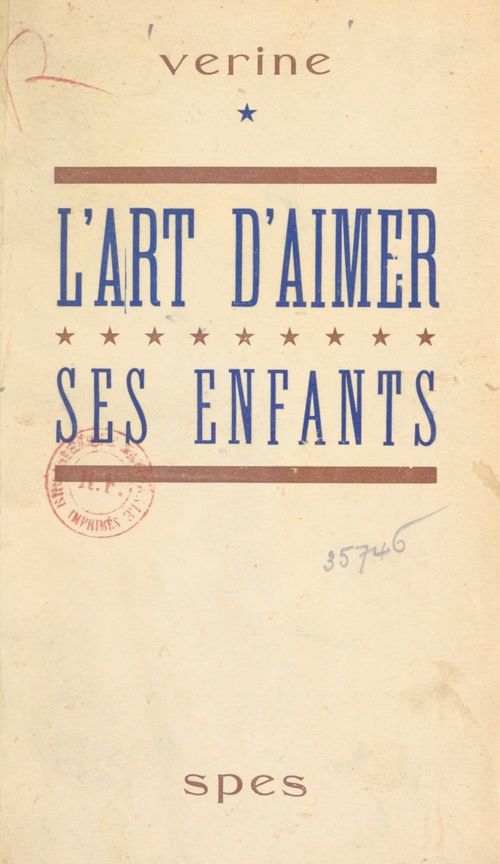 ebook cover of L'art d'aimer ses enfants, by Verine