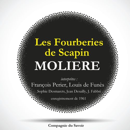 audiobook cover of Les Fourberies de Scapin, by Molière