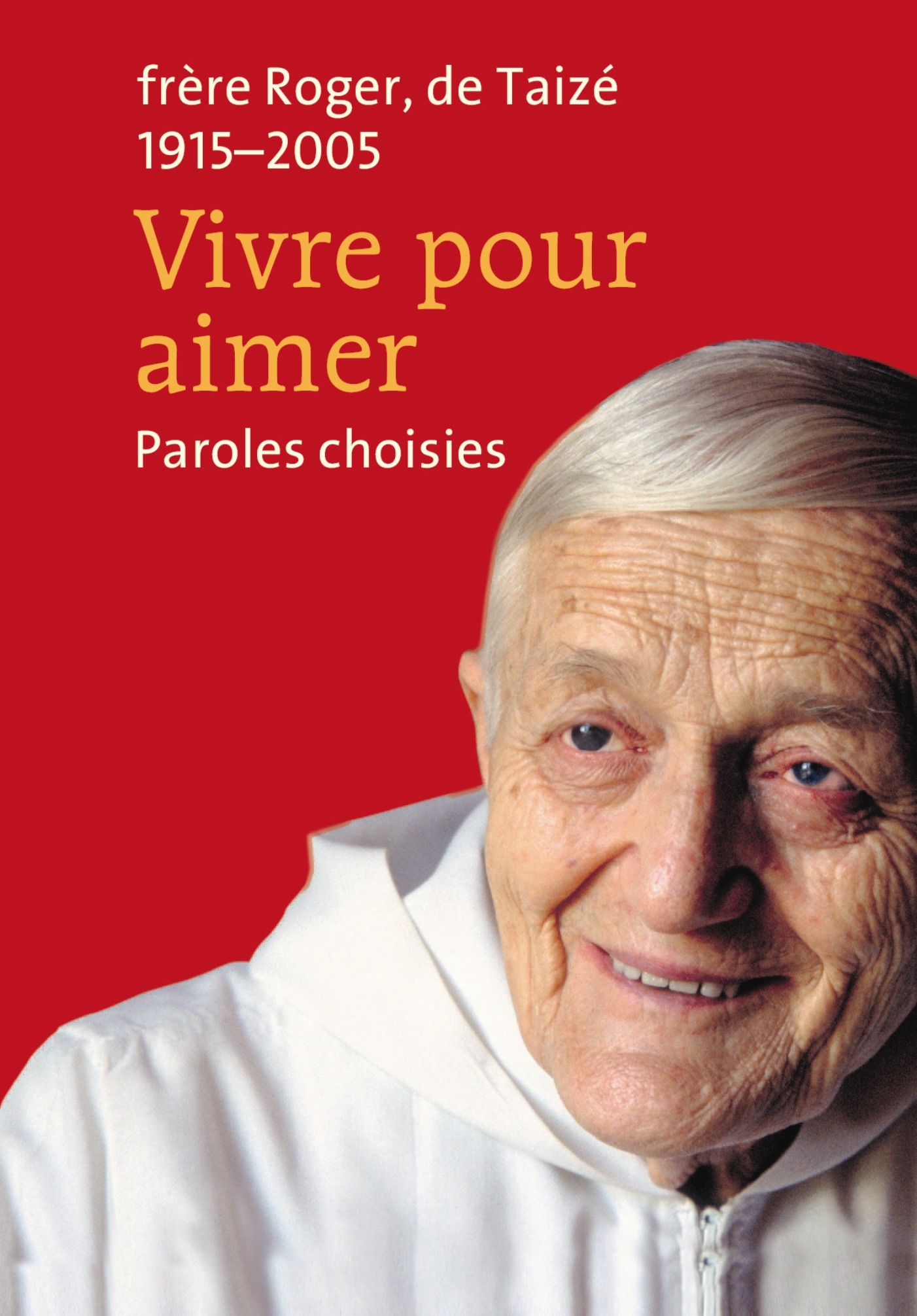 Couverture ebook de Vivre pour aimer, de Frère roger