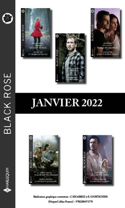 Couverture ebook de Pack mensuel Black Rose - 10 romans (Janvier 2022), de Collectif