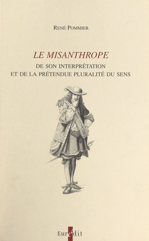 Couverture ebook de Le misanthrope, de René Pommier