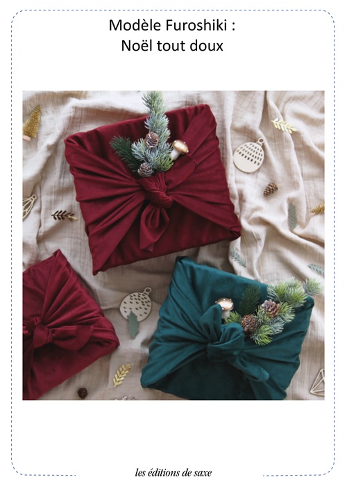 Couverture ebook de Modèle furoshiki : Noël tout doux, de Alexandrine Barthomeuf