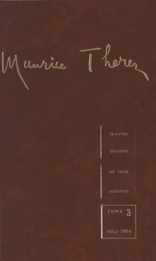Couverture ebook de OEuvres choisies en trois volumes (3). 1953-1964, de Maurice Thorez