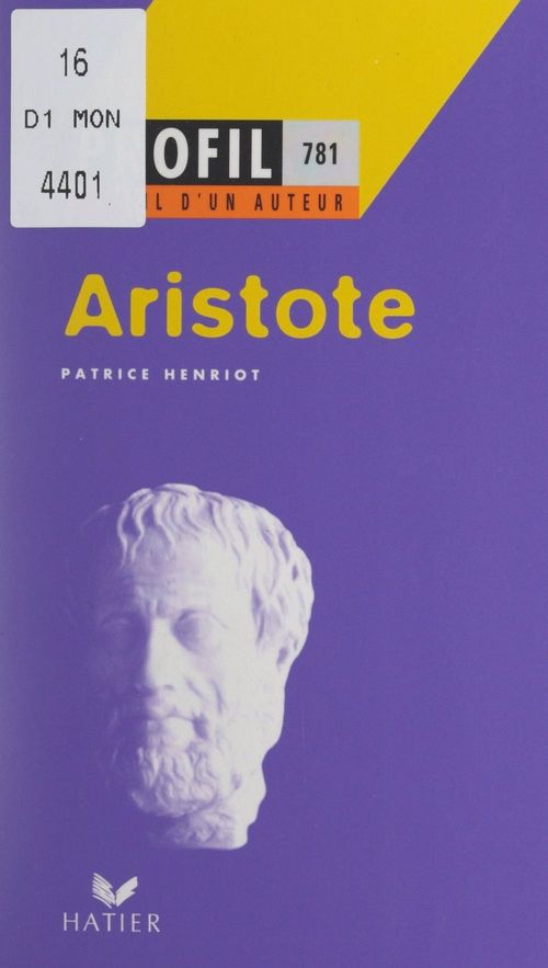 ebook cover of Aristote, by Patrice Henriot