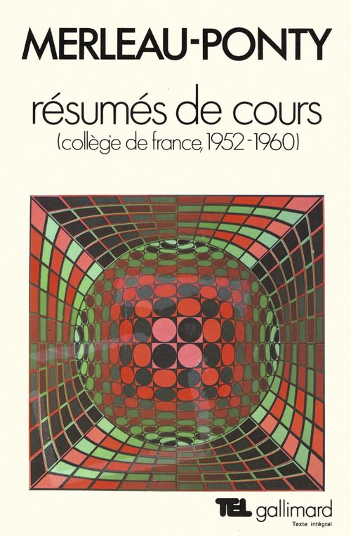 Couverture ebook de Résumés de cours. Collège de France (1952-1960), de Merleau-Ponty M.