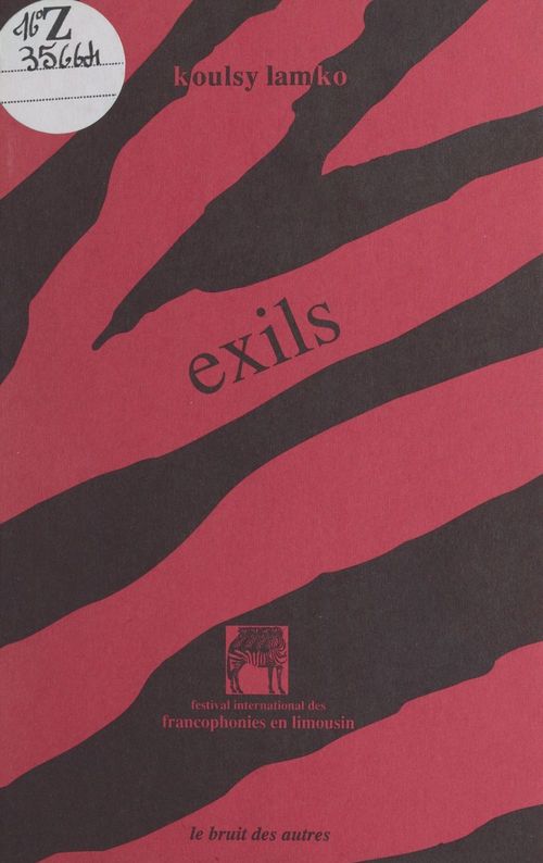 Couverture ebook de Exils, de Koulsy Lamko