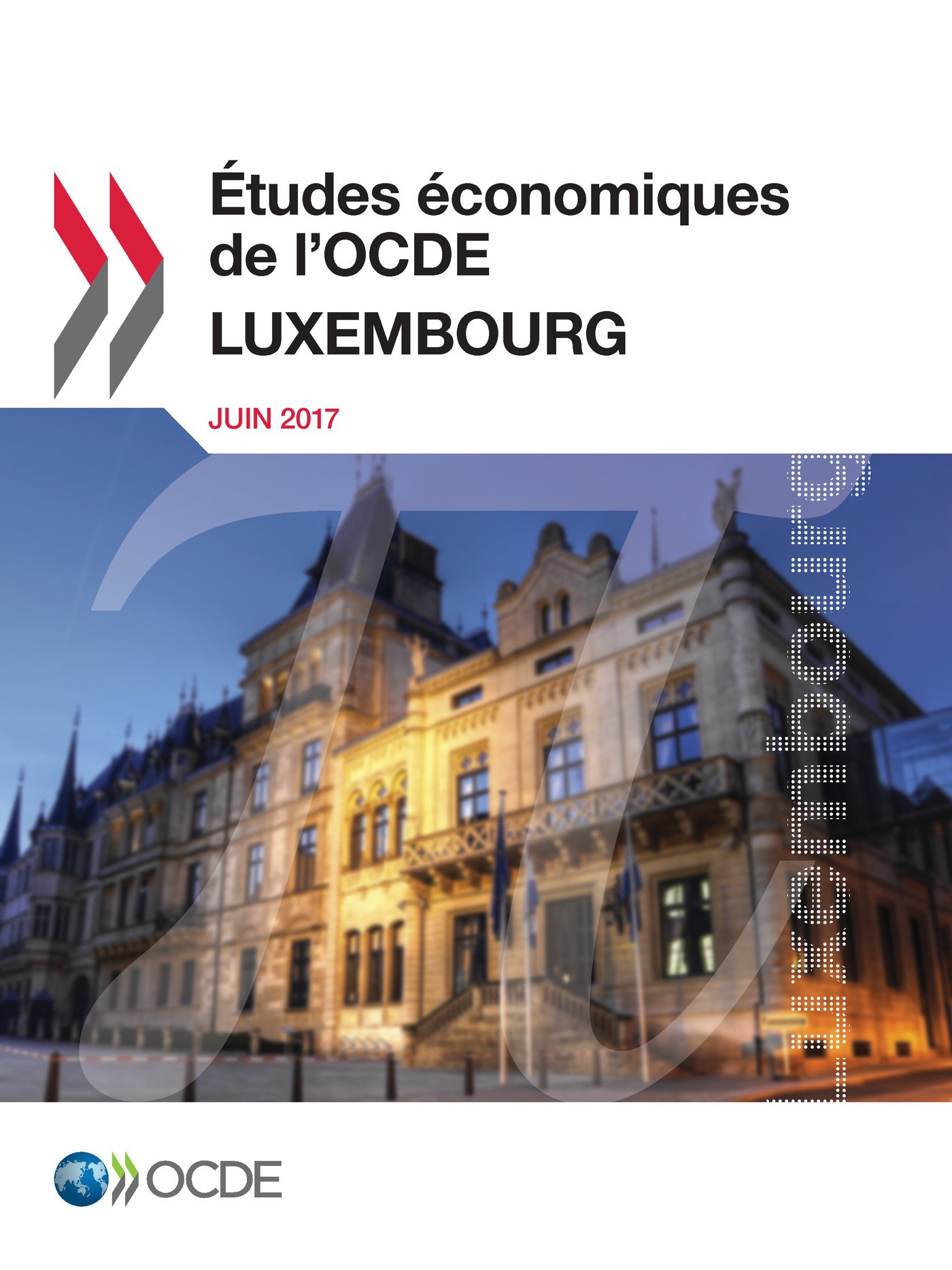 Couverture ebook de Études économiques de l'OCDE : Luxembourg 2017, de Collectif