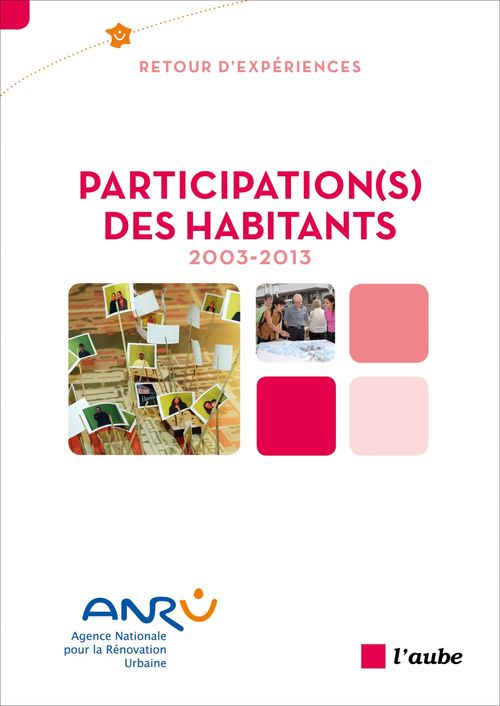 Couverture ebook de Participation(s) des habitants 2003-2013, de Collectif