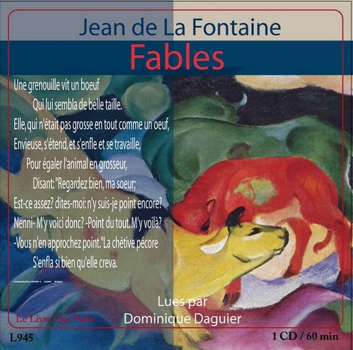 Couverture audiobook de Fables, de Dominique Daguier, Jean De La Fontaine