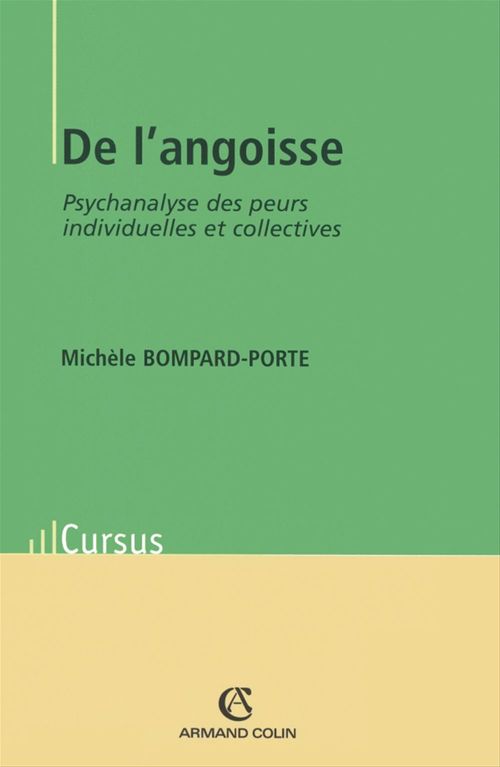 ebook cover of De l'angoisse, by Michèle Bompard-Porte