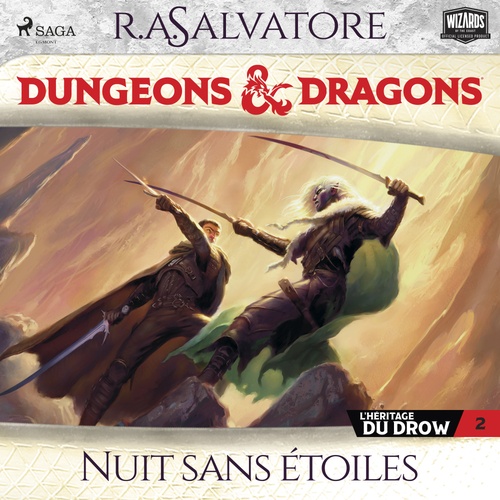 audiobook cover of L'Héritage du Drow - Tome 2, Nuit sans étoiles, by R.A. Salvatore