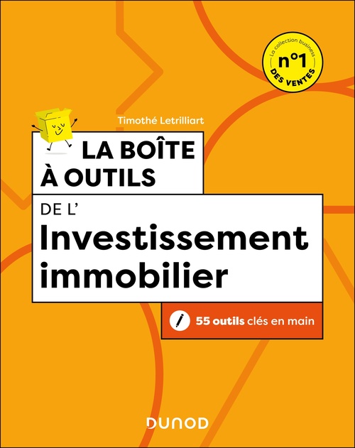 Couverture ebook de La boîte à outils de l'investissement immobilier, de Timothé Letrilliart