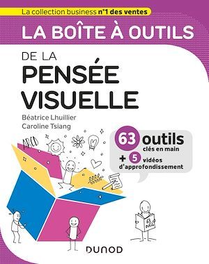 Couverture ebook de La boîte à outils de la pensée visuelle, de Béatrice Lhuillier, Caroline Tsiang