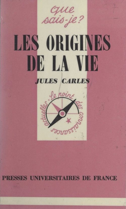 ebook cover of Les origines de la vie, by Jules Carles