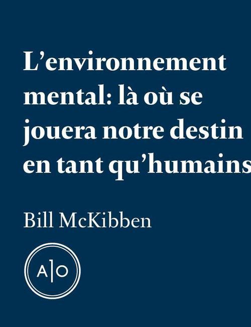 ebook cover of L´environnement mental, by Bill Mckibben