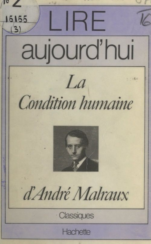 Couverture ebook de La condition humaine, d'André Malraux, de Robert Brechon