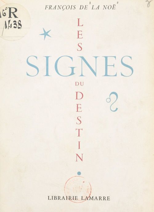 ebook cover of Les signes du destin, by Francois De La Noe