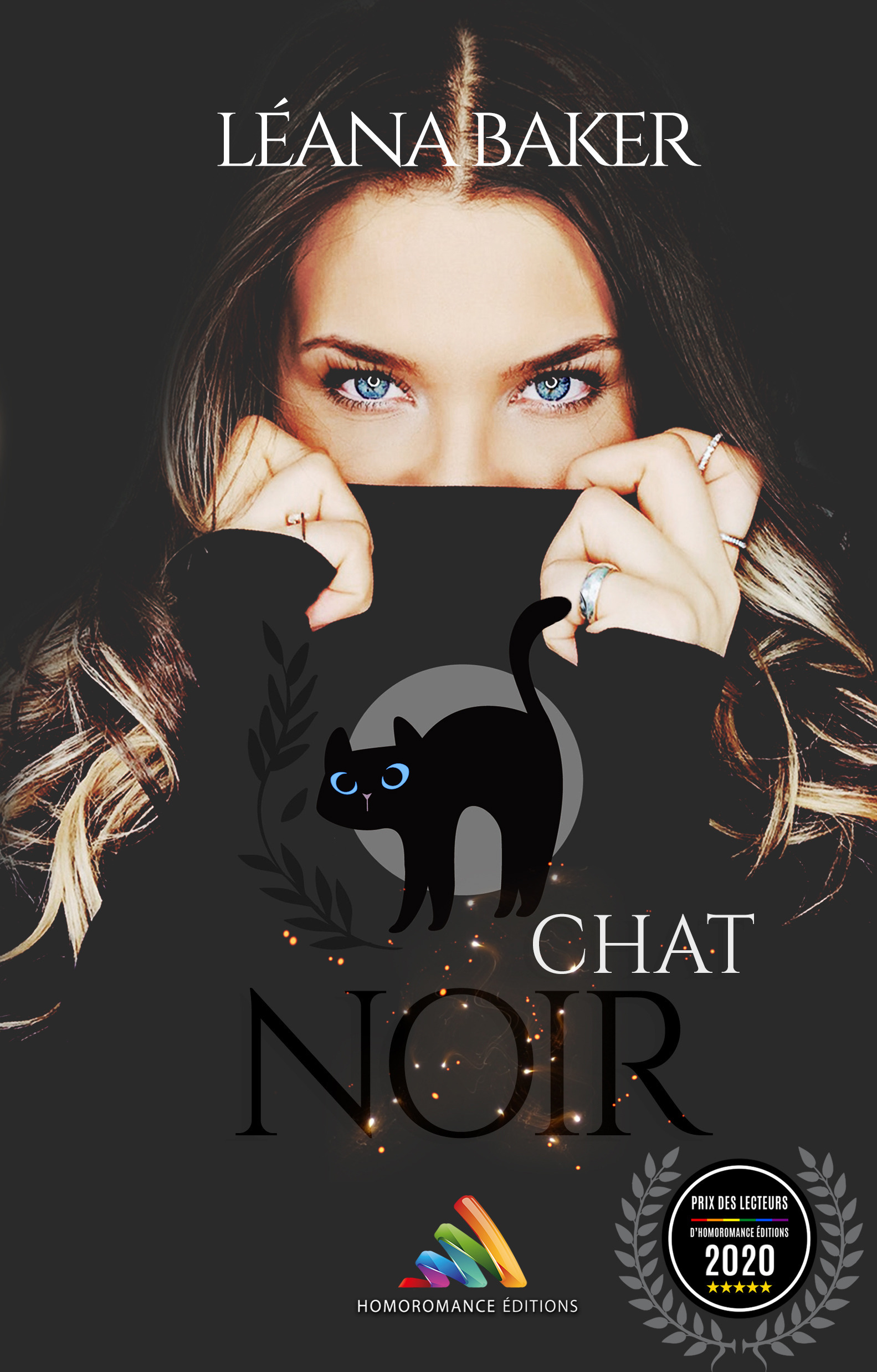 Couverture ebook de Chat noir | Roman lesbien, livre lesbien, de Leana Baker
