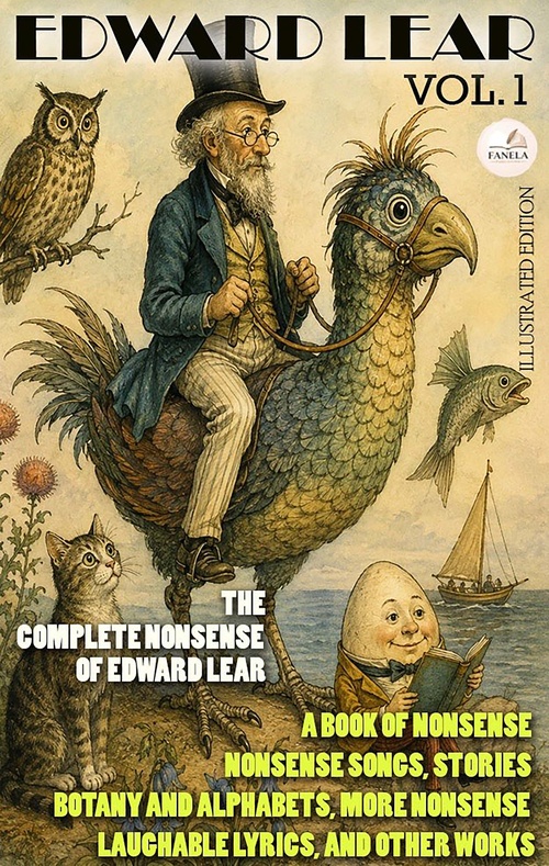 Couverture ebook de The Complete Nonsense of Edward Lear, Vol.1. Illustrated Edition, de Edward Lear