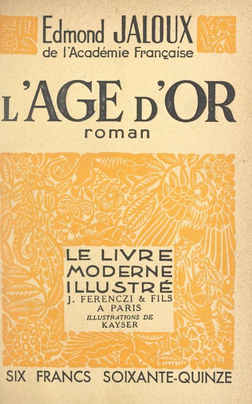 Couverture ebook de L'âge d'or, de Edmond Jaloux