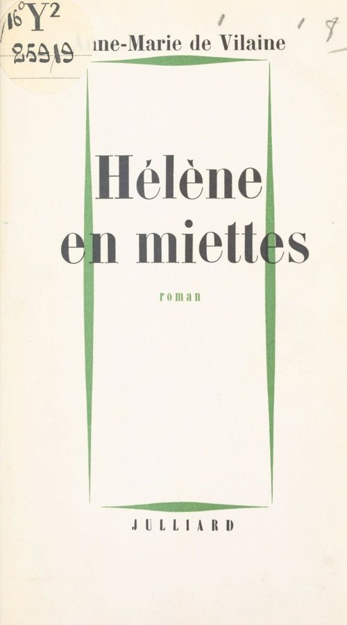 ebook cover of Hélène en miettes, by Anne-Marie De Vilaine