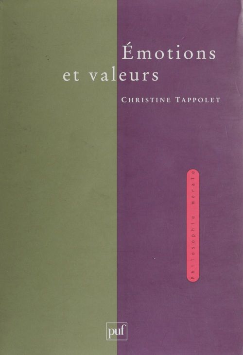 ebook cover of Émotions et Valeurs, by Christine Tappolet