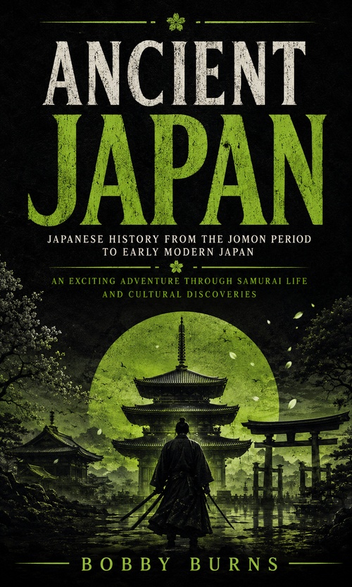Couverture ebook de Ancient Japan: Japanese History From the Jomon Period to Early Modern Japan, de Bobby Burns