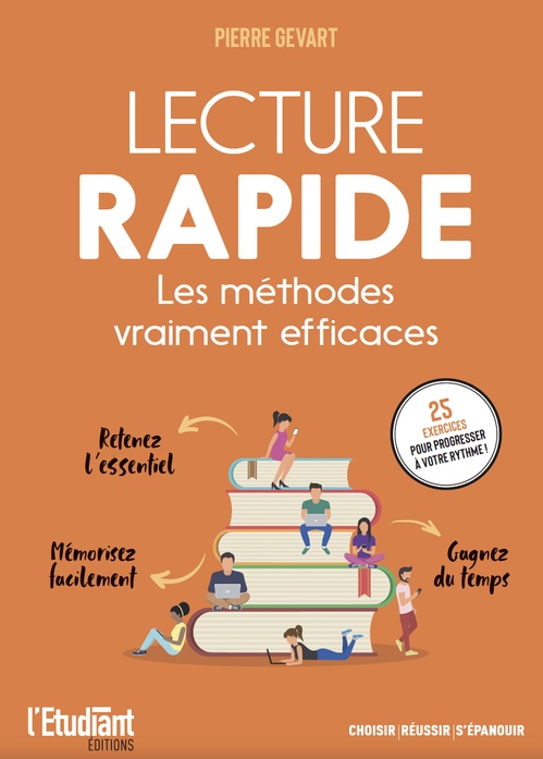 Couverture ebook de Lecture rapide - Les méthodes vraiment efficaces, de Pierre Gévart