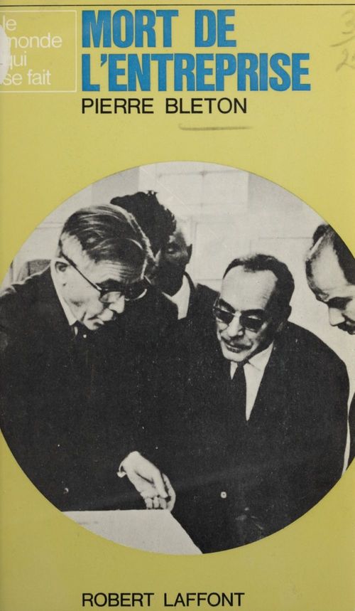 ebook cover of Mort de l'entreprise, by Pierre Bleton